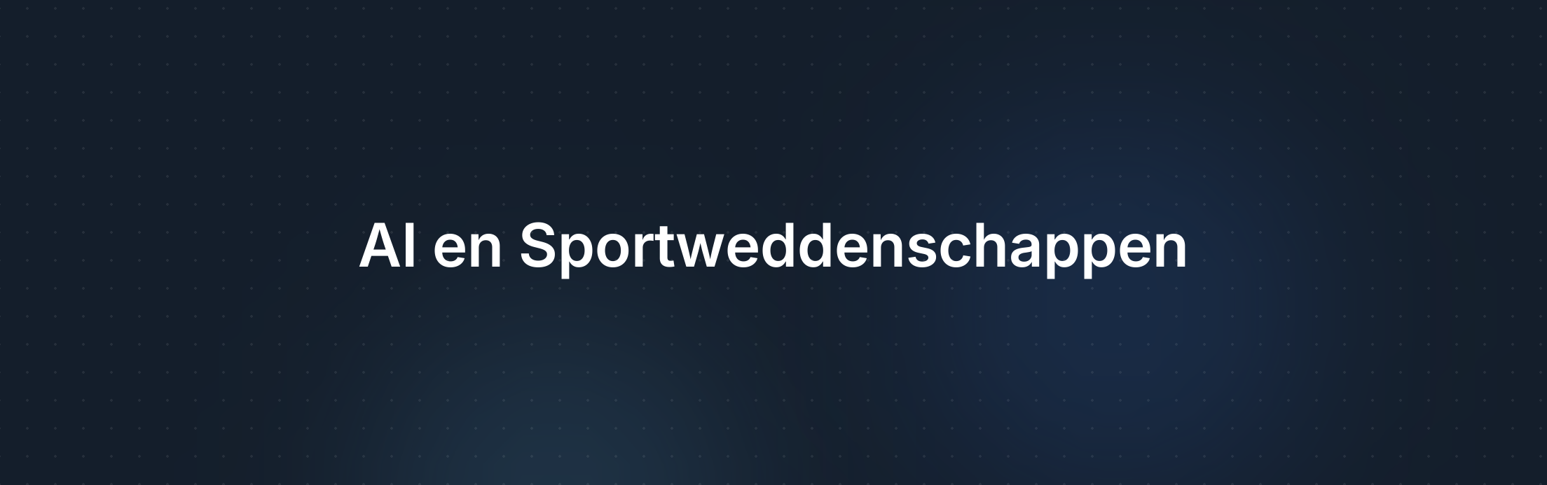 De Rol van Kunstmatige Intelligentie in Sportweddenschappen: Impact op Arbitrage Betting