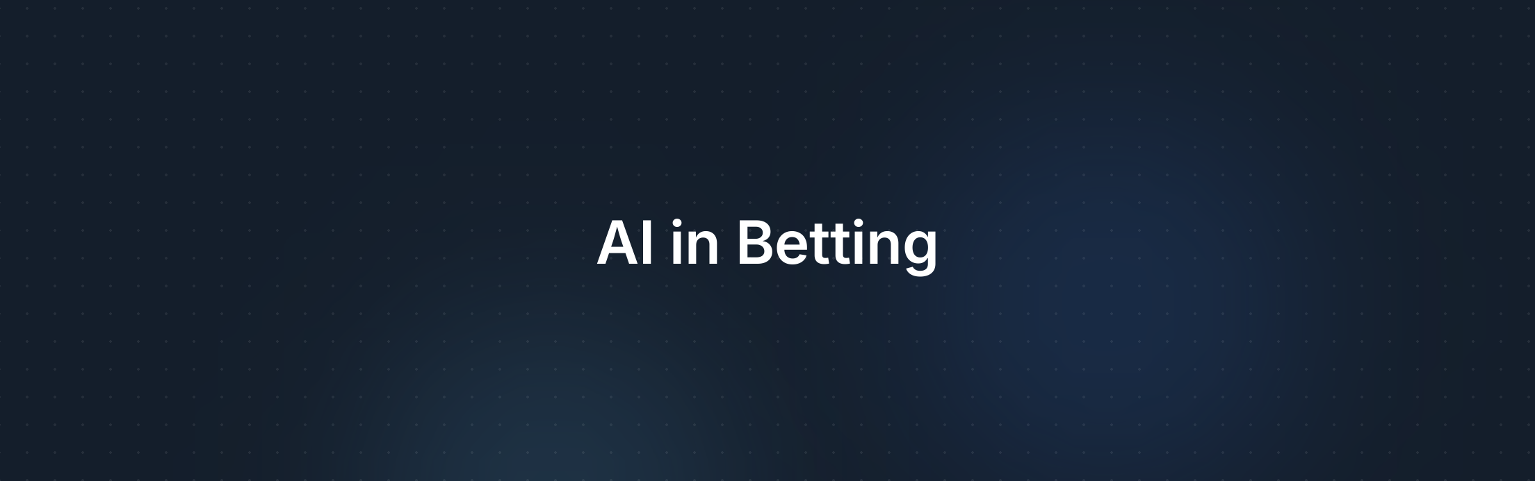 De Rol van Kunstmatige Intelligentie in Arbitrage Betting
