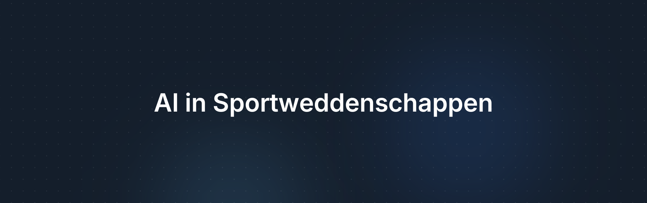 De Impact van AI op Sportweddenschappen en Arbitrage Betting