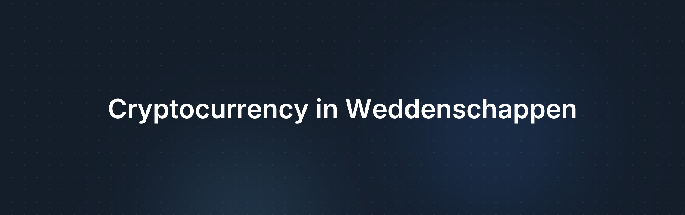 Omslagafbeelding voor De Impact van Cryptocurrency op Sportweddenschappen: Kansen voor Arbitrage Bettors