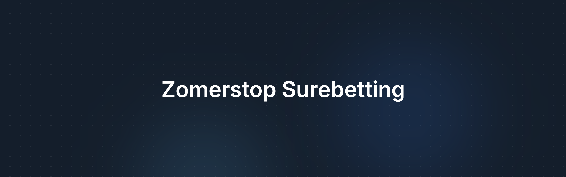 Omslagafbeelding voor Sure betting tijdens de zomerstop 2025: deze competities blijven actief